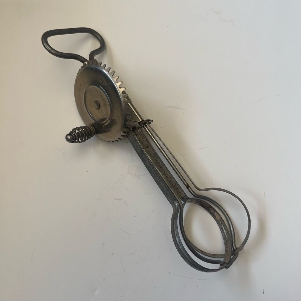 Vintage Antique Kitchen Metal Hand Mixer